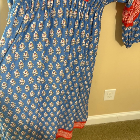 J.Crew Women's V-Neck Cover Up Dress in Classic Block Print Beachwear small - Picture 7 of 8